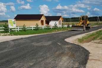 Строительство дороги с подготовкой основания